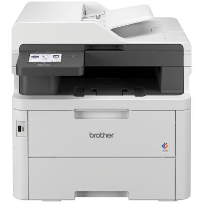 Multifuncional digital a color MFC-L3760CDW Brother con conectividad inalámbrica y Gigabit Ethernet, calidad láser, funciones de copiado, escaneado y fax, e impresión móvil